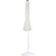 Meridian Furniture Fiji White Polyester Patio Umbrella with Base Set