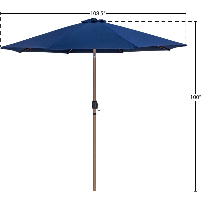 Meridian Furniture Fiji Navy Polyester Patio Umbrella
