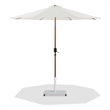 Meridian Furniture Fiji White Polyester Patio Umbrella with Base Set