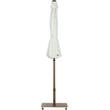 Meridian Furniture Fiji White Polyester Patio Umbrella with Base Set