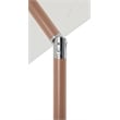 Meridian Furniture Fiji White Polyester Patio Umbrella with Base Set