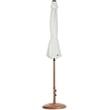Meridian Furniture Fiji White Polyester Patio Umbrella with Base Set