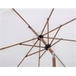 Meridian Furniture Fiji White Polyester Patio Umbrella with Base Set