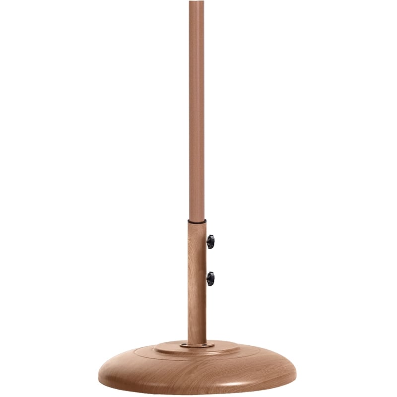 Meridian Furniture Fiji White Polyester Patio Umbrella with Base Set