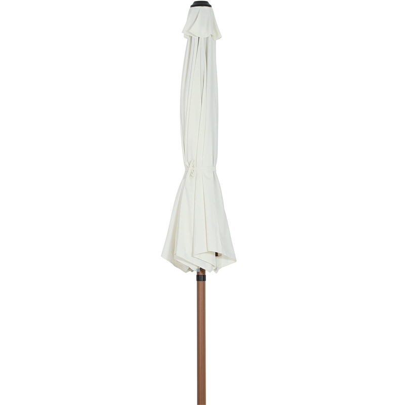 Meridian Furniture Fiji White Polyester Patio Umbrella