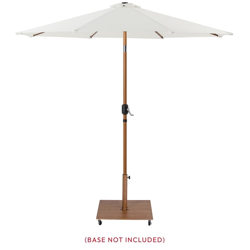 Meridian Furniture Fiji White Polyester Patio Umbrella