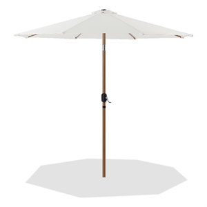 Meridian Furniture Fiji White Polyester Patio Umbrella