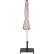 Meridian Furniture Fiji Beige Polyester Patio Umbrella with Base Set