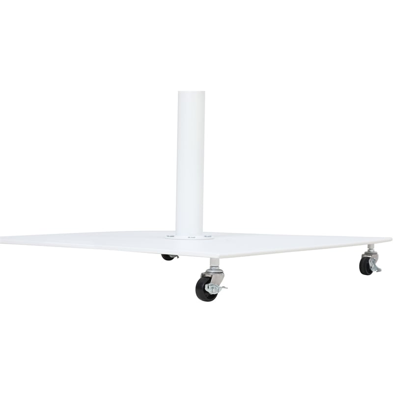 Meridian Furniture Fiji Beige Polyester Patio Umbrella with Base Set