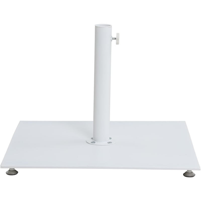 Meridian Furniture Fiji Beige Polyester Patio Umbrella with Base Set