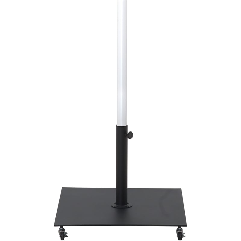 Meridian Furniture Fiji Black Polyester Patio Umbrella with Base Set