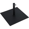 Meridian Furniture Fiji Black Polyester Patio Umbrella with Base Set