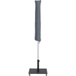 Meridian Furniture Fiji Grey Polyester Patio Umbrella with Base Set