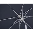 Meridian Furniture Fiji Grey Polyester Patio Umbrella with Base Set
