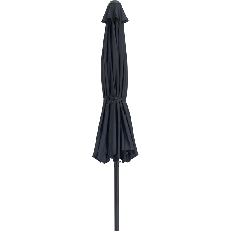 Meridian Furniture Fiji Black Polyester Patio Umbrella