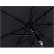 Meridian Furniture Fiji Black Polyester Patio Umbrella