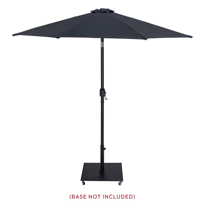 Meridian Furniture Fiji Black Polyester Patio Umbrella