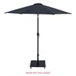 Meridian Furniture Fiji Black Polyester Patio Umbrella
