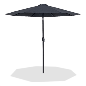 Meridian Furniture Fiji Black Polyester Patio Umbrella