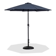 Meridian Furniture Fiji Grey Polyester Patio Umbrella with Base Set