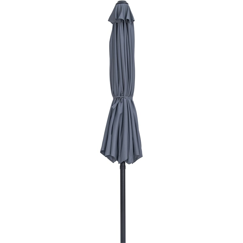 Meridian Furniture Fiji Grey Polyester Patio Umbrella