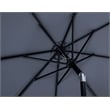 Meridian Furniture Fiji Grey Polyester Patio Umbrella