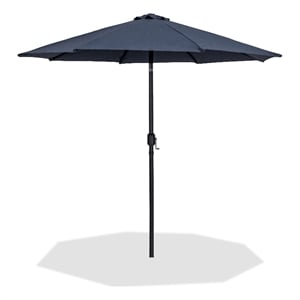 Meridian Furniture Fiji Grey Polyester Patio Umbrella
