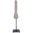 Meridian Furniture Fiji Beige Polyester Patio Umbrella with Base Set