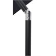 Meridian Furniture Fiji Black Polyester Patio Umbrella with Base Set