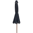 Meridian Furniture Amalfi Black Polyester Patio Umbrella