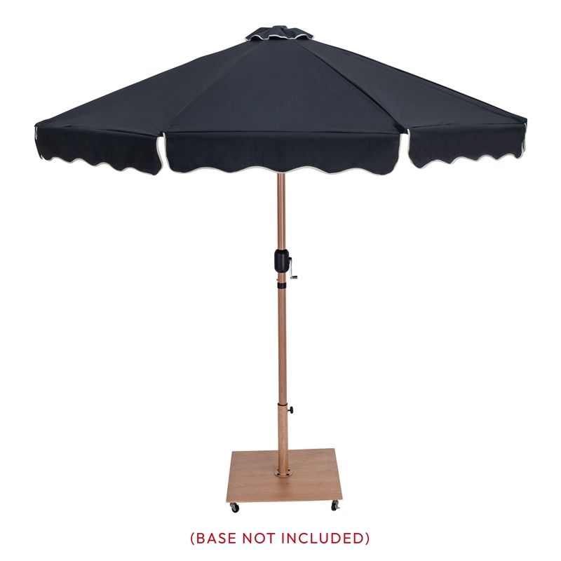 Meridian Furniture Amalfi Black Polyester Patio Umbrella