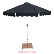 Meridian Furniture Amalfi Black Polyester Patio Umbrella