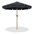 Meridian Furniture Amalfi Black Polyester Patio Umbrella