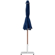Meridian Furniture Amalfi Navy Polyester Patio Umbrella with Base Set