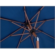 Meridian Furniture Amalfi Navy Polyester Patio Umbrella with Base Set