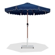 Meridian Furniture Amalfi Navy Polyester Patio Umbrella with Base Set