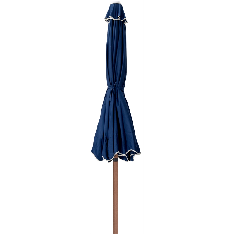 Meridian Furniture Amalfi Navy Polyester Patio Umbrella