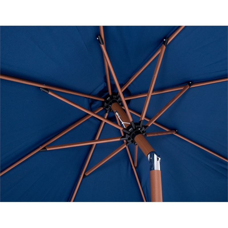 Meridian Furniture Amalfi Navy Polyester Patio Umbrella