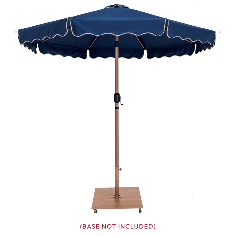 Meridian Furniture Amalfi Navy Polyester Patio Umbrella