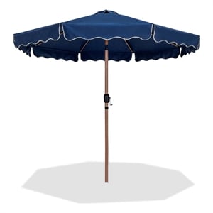 Meridian Furniture Amalfi Navy Polyester Patio Umbrella