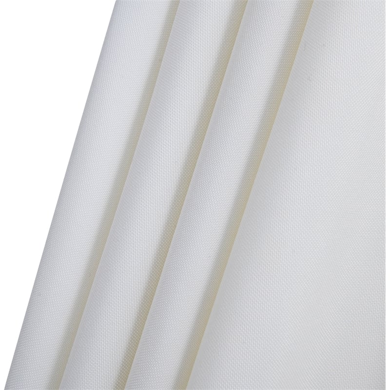 Meridian Furniture Amalfi White Polyester Patio Umbrella with Base Set