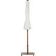 Meridian Furniture Amalfi White Polyester Patio Umbrella with Base Set