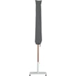 Meridian Furniture Amalfi White Polyester Patio Umbrella with Base Set