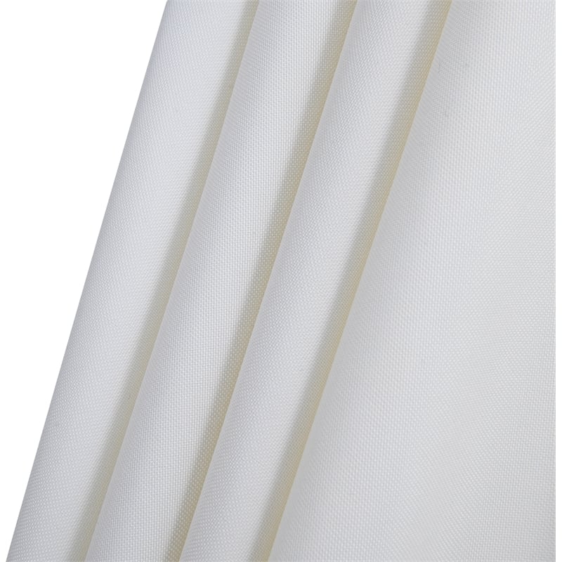 Meridian Furniture Amalfi White Polyester Patio Umbrella with Base Set