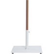Meridian Furniture Amalfi White Polyester Patio Umbrella with Base Set