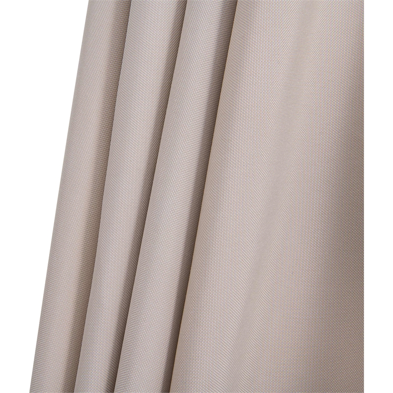 Meridian Furniture Amalfi Beige Polyester Patio Umbrella with Base Set