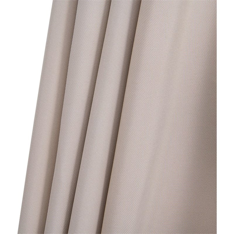 Meridian Furniture Amalfi Beige Polyester Patio Umbrella with Base Set