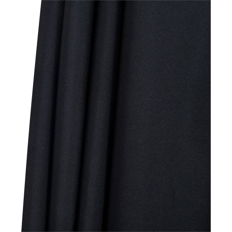 Meridian Furniture Amalfi Black Polyester Patio Umbrella with Base Set