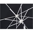 Meridian Furniture Amalfi Black Polyester Patio Umbrella with Base Set