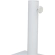 Meridian Furniture Amalfi White Polyester Patio Umbrella with Base Set